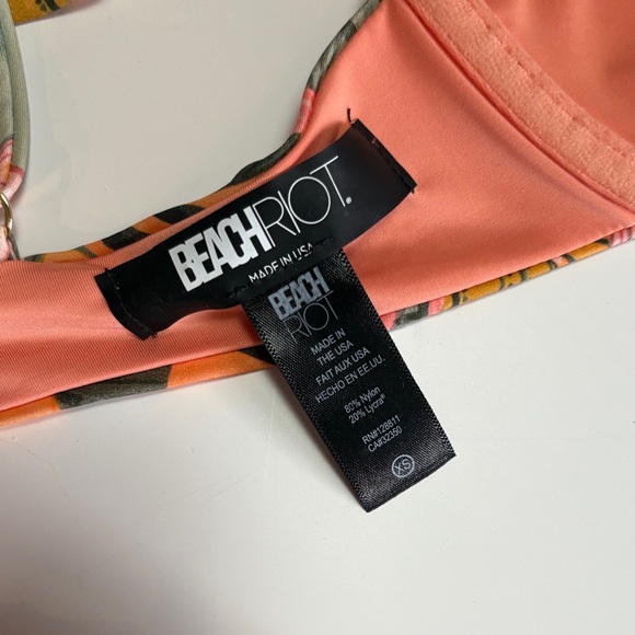 Beach Riot Floral Bikini in Pink and Orange - Picture 5 of 6